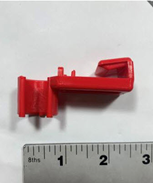HANGER,BIB,TUBING,RED,PLASTIC,UNIVERSAL,NEW