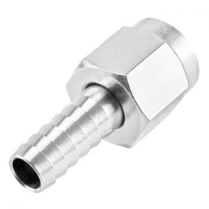 ADAPTER,1/4 SWIVEL NUT X 3/8 BARB,SS